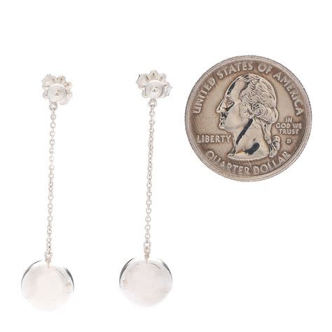 tiffany sterling silver ball earrings